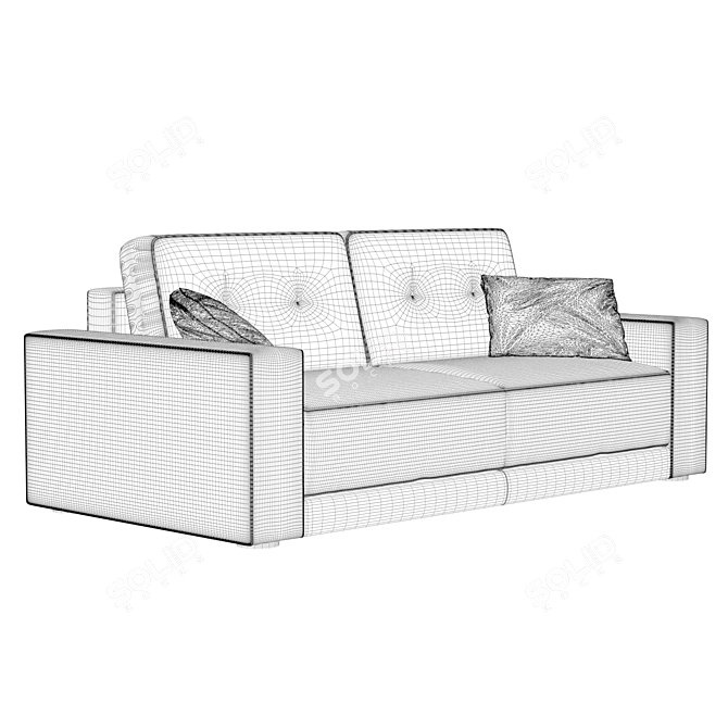 Italian Keoma Safira Double Sofa 3D model image 5