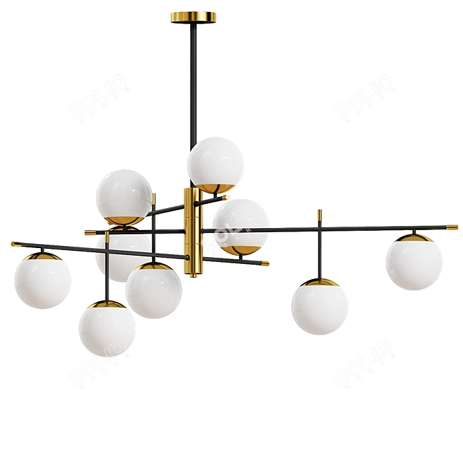 Vintage Nostalgia Chandelier 3D model image 1
