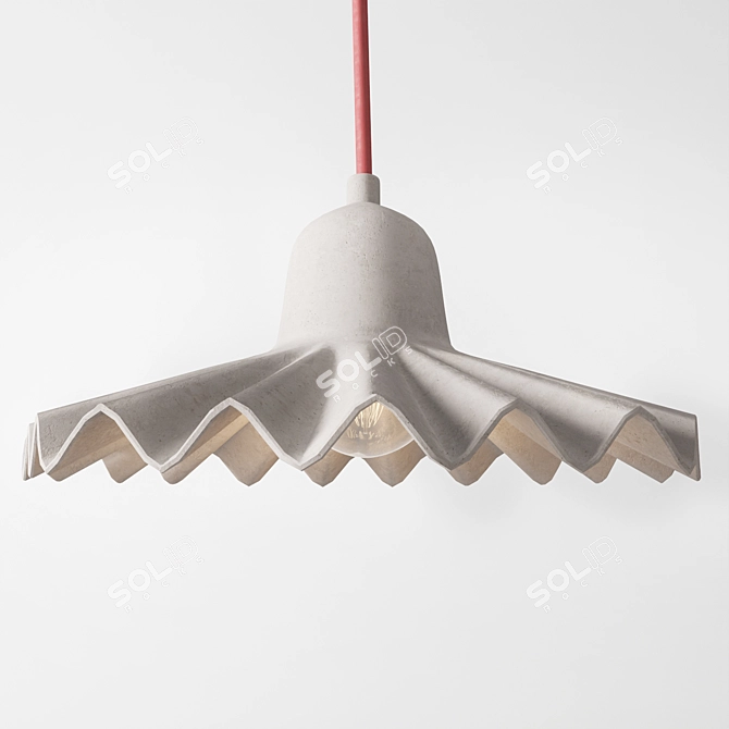 Suspended Green Egg Lamp 3D model image 1