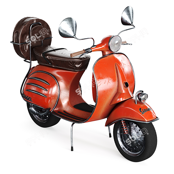 2014 Moto Vespa Bike: Classic Styling, Superior Performance 3D model image 1