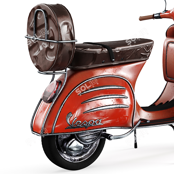 2014 Moto Vespa Bike: Classic Styling, Superior Performance 3D model image 3
