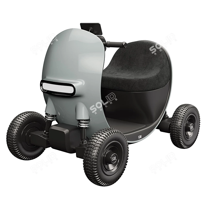 GLM: Futuristic Electric Scooter 3D model image 1