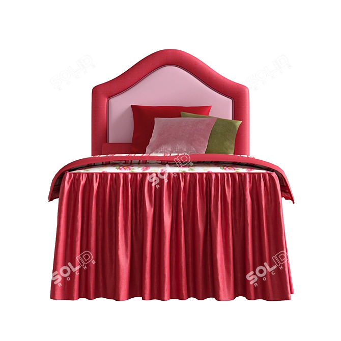 Elegant Chiavegato KlassiK Praga Bed 3D model image 2