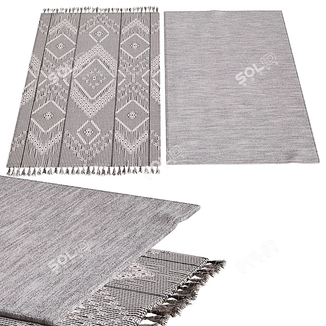 Luxury Design Carpets 3D model image 1