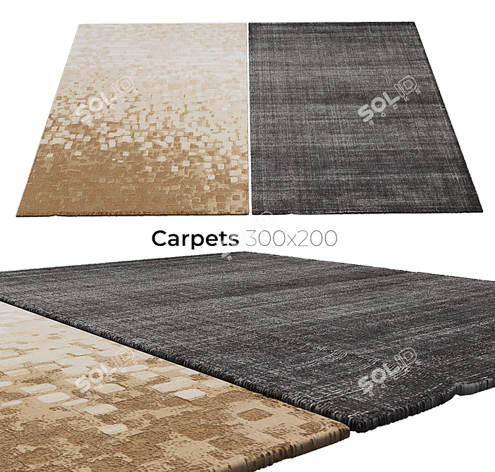 Stylish Interior Carpets 3D model image 1