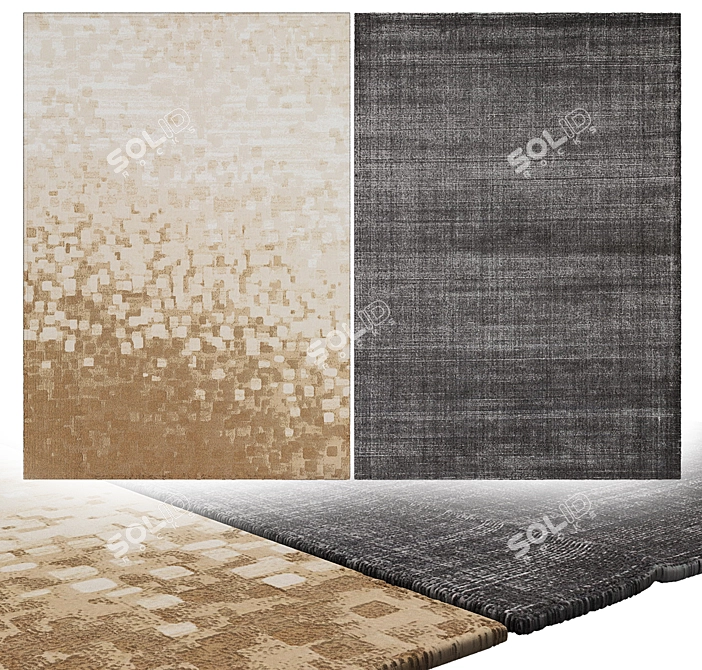 Stylish Interior Carpets 3D model image 2