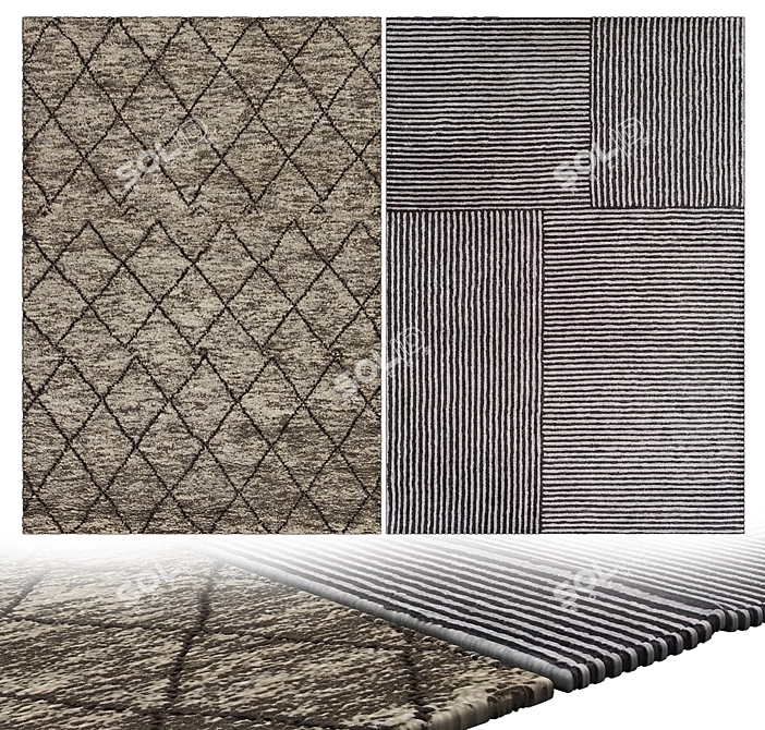 Elegant Interior Carpets 3D model image 2