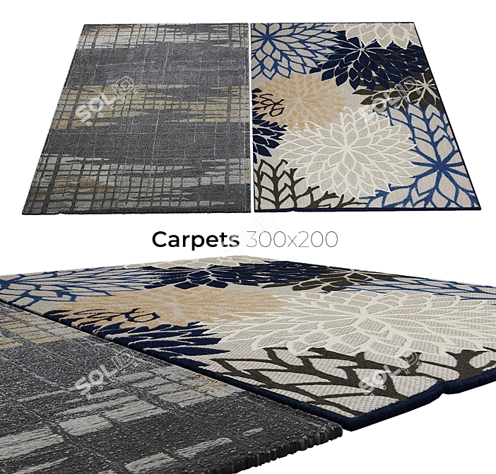 Luxury Interior Carpets 3D model image 1