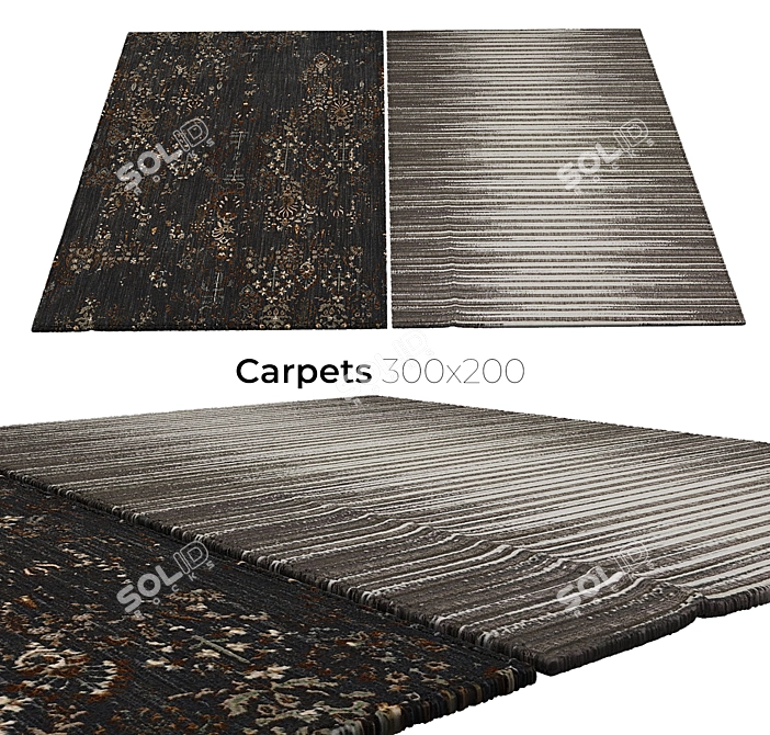 Elegant Interior Carpets 3D model image 1