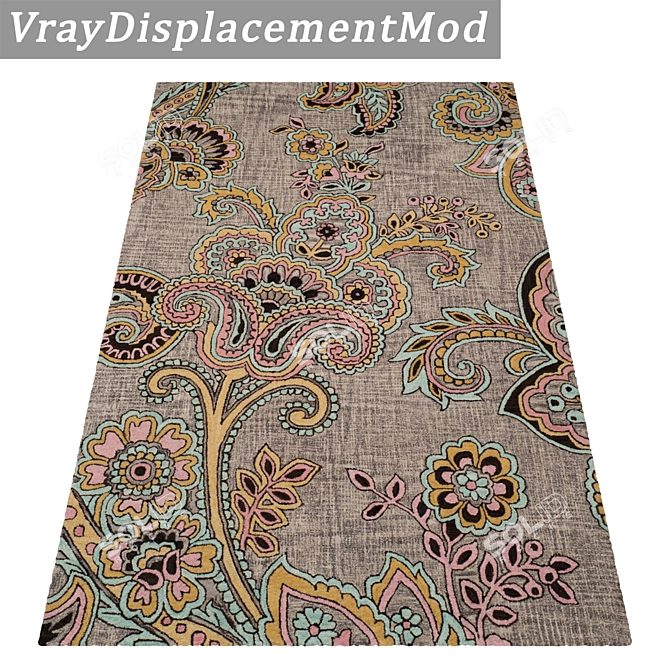 High-Quality Carpets Set - 3 Variants 3D model image 3