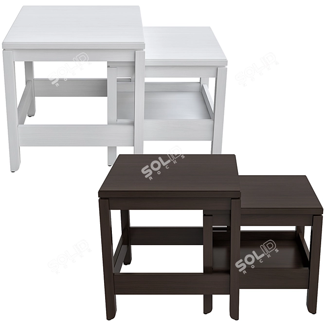 Havsta Dining Table Set - Versatile and Stylish 3D model image 2