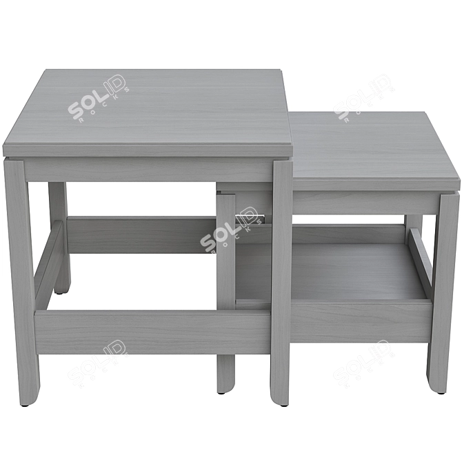 Havsta Dining Table Set - Versatile and Stylish 3D model image 3