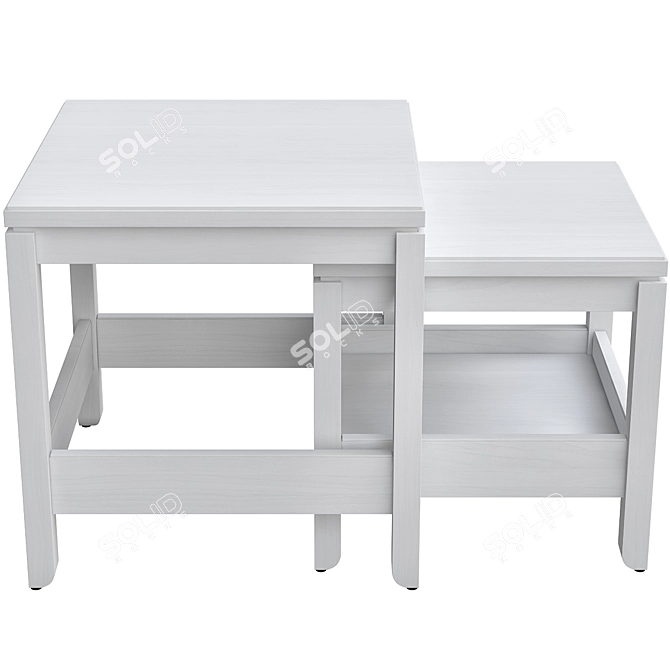 Havsta Dining Table Set - Versatile and Stylish 3D model image 4