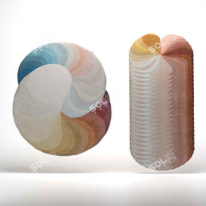 Slinkie Carpet Collection: Artistic Evolution 3D model image 5