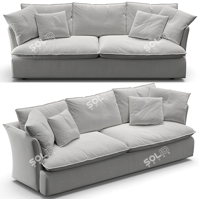 Elevate Your Comfort: De Padova Pillow 3D model image 1