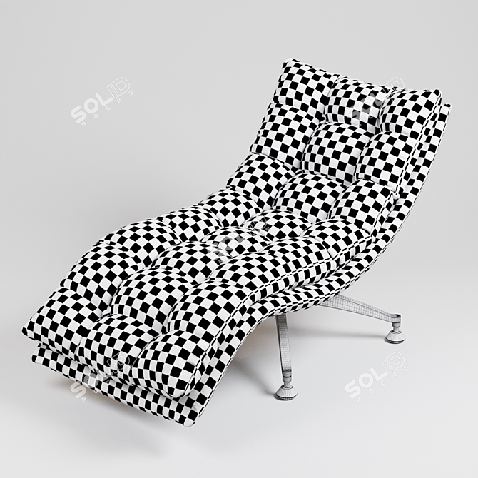 Sakura Recliner Chair: Stylish Comfort 3D model image 3