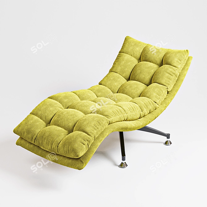 Sakura Recliner Chair: Stylish Comfort 3D model image 4