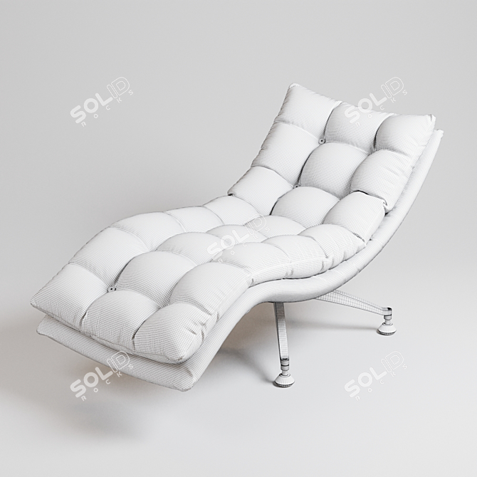 Sakura Recliner Chair: Stylish Comfort 3D model image 6