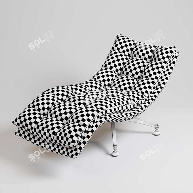 Sakura Recliner Chair: Stylish Comfort 3D model image 7