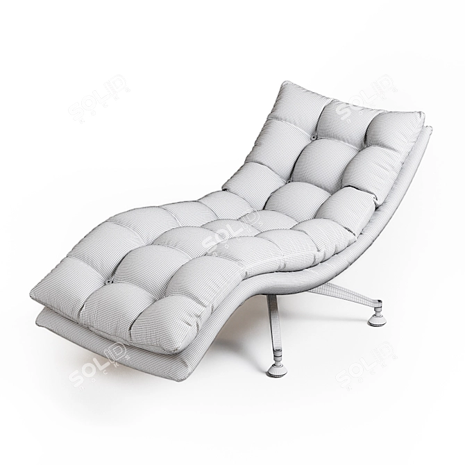 Sakura Recliner Chair: Stylish Comfort 3D model image 11