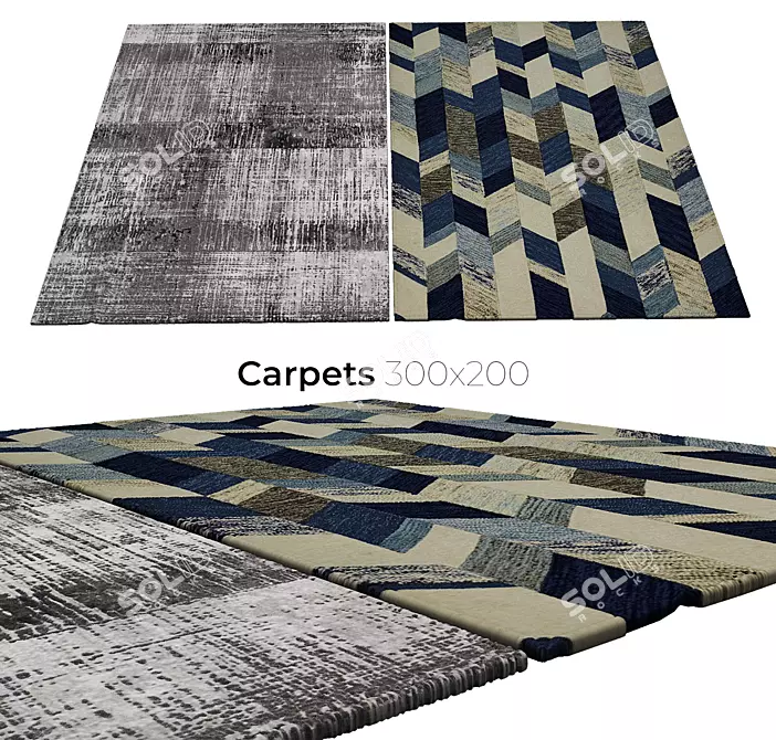 Elegant Interior Carpets 3D model image 1