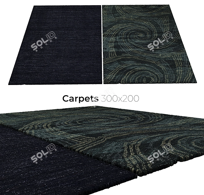 Elegant Interior Carpets 3D model image 1