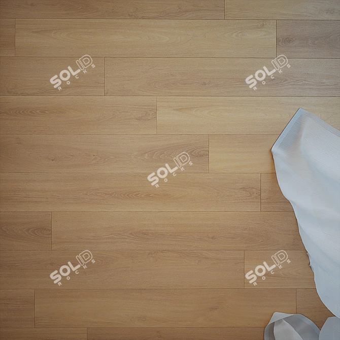 Premium Harlech Oak Parquet Flooring 3D model image 2