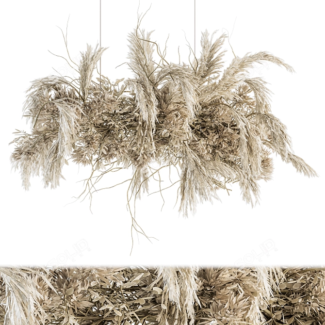 Botanical Bliss: Dried Plant Hanging Set 3D model image 1