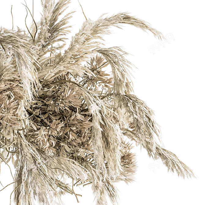Botanical Bliss: Dried Plant Hanging Set 3D model image 2