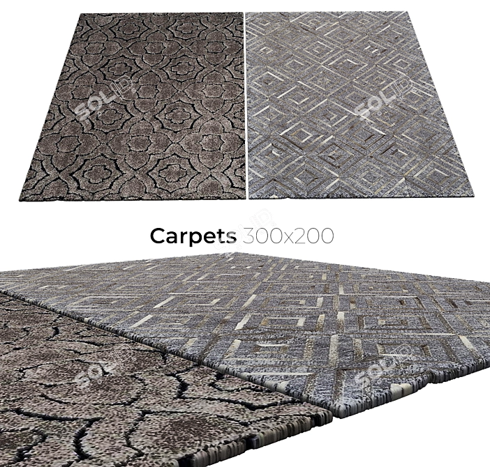 Plush Décor Carpets 3D model image 1