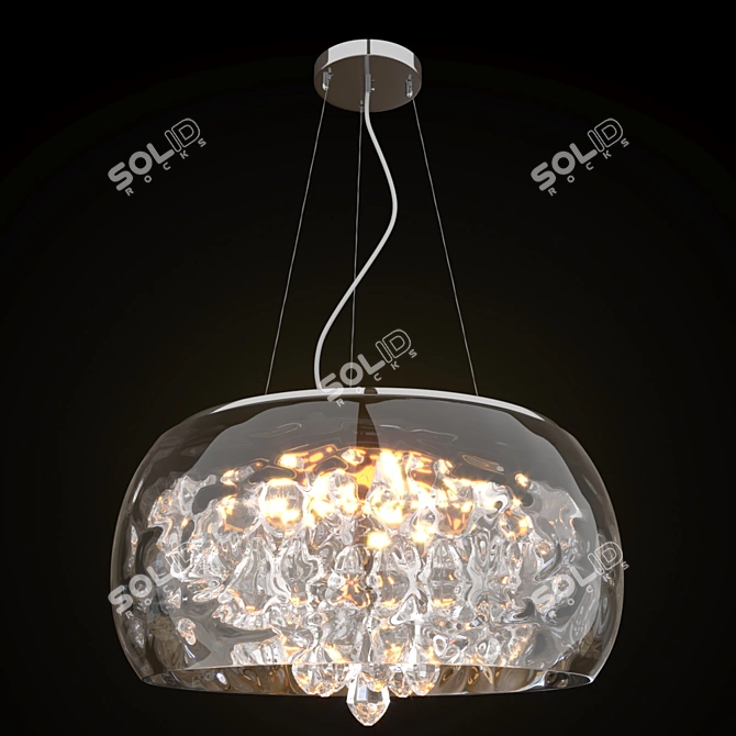 Luxury Hanging Chandelier: Wertmark Apollonia 3D model image 1