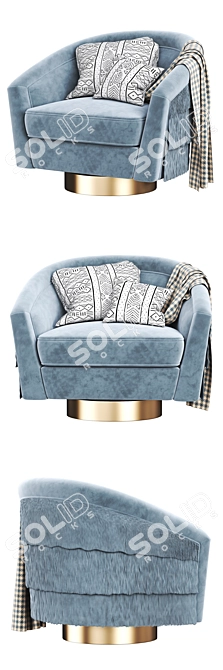 Eichholtz Le Vante Swivel Chair: 3 Models 3D model image 3