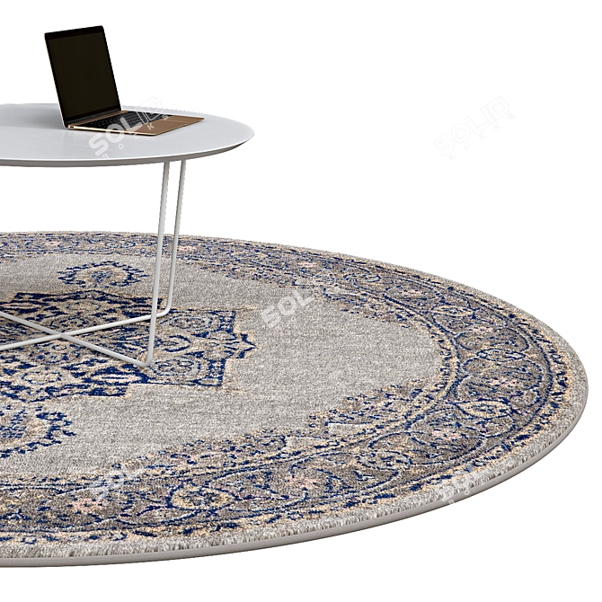 Elegant Round Rugs | No. 128 3D model image 2