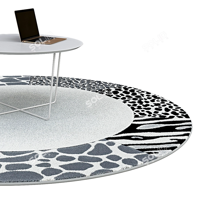 Elegant Circle Rugs | No. 129 3D model image 2