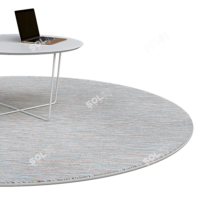 Archival Circle Rugs 3D model image 2