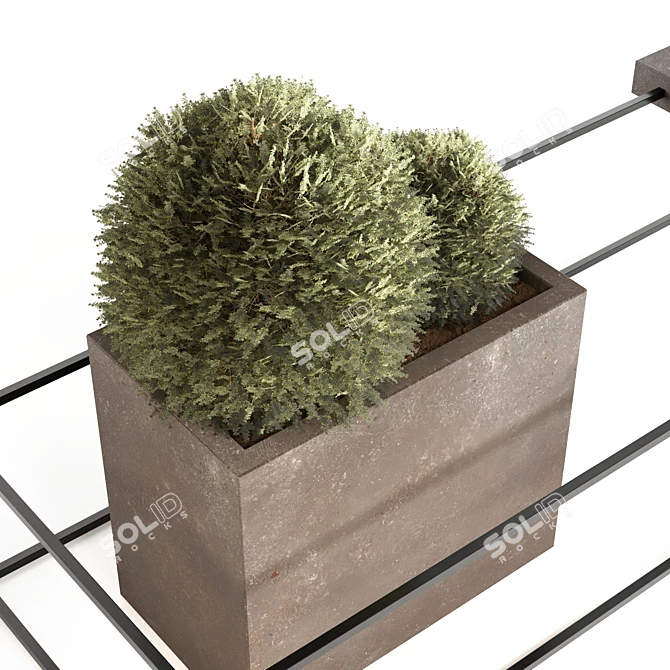 Bench Street: Outdoor Plant 3D model image 2