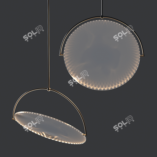 Kepler Suspension Lamp: Elegant Illumination 3D model image 1