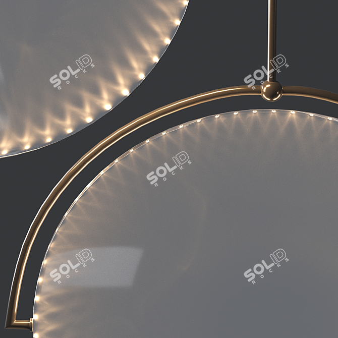 Kepler Suspension Lamp: Elegant Illumination 3D model image 2