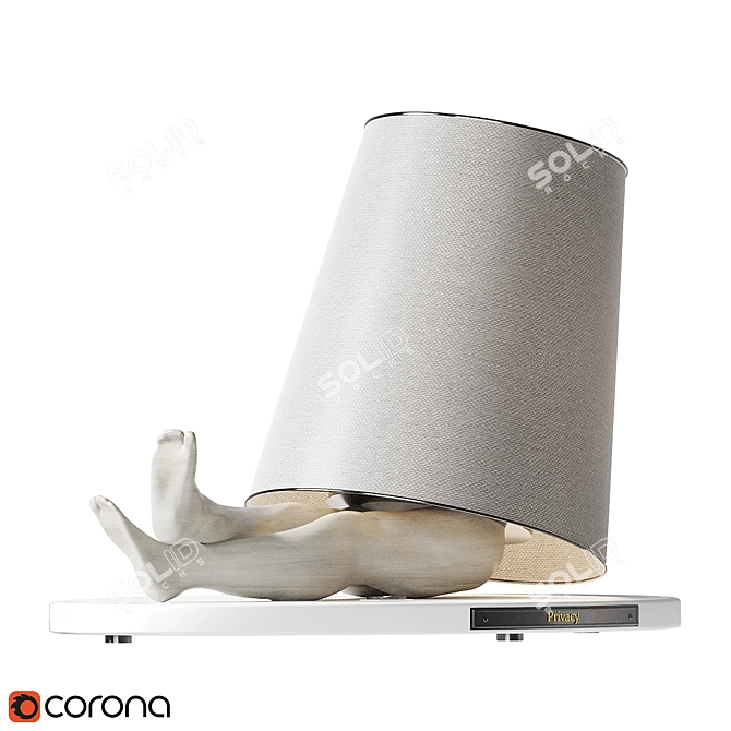 Intimate Space Art Lamp 3D model image 1