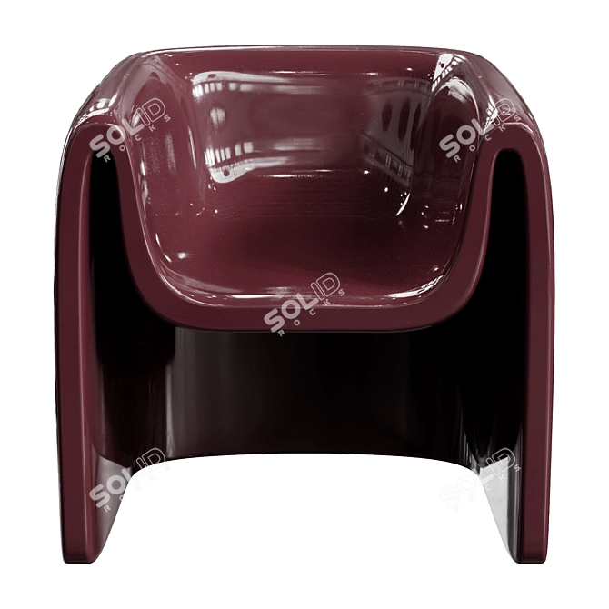 Contemporary Elegance: Melaina Armchair 3D model image 4