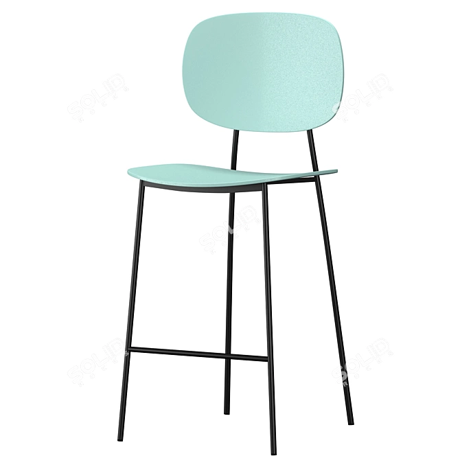 Elegant JODIE Ottoman 3D model image 2