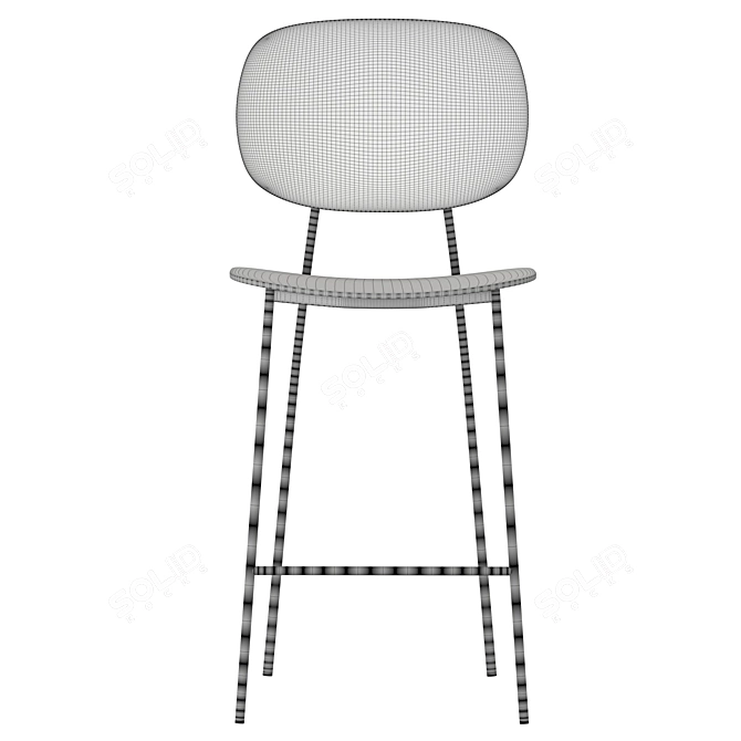 Elegant JODIE Ottoman 3D model image 5