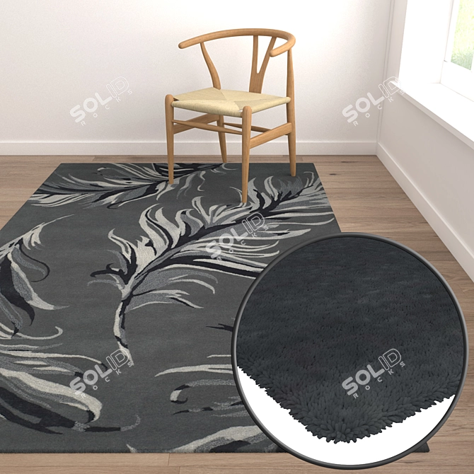 Luxury Carpet Set: High-Quality Textures  3D model image 5