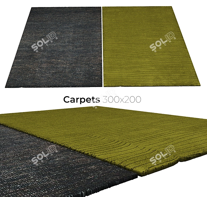 Elegant Interior Carpets 3D model image 1