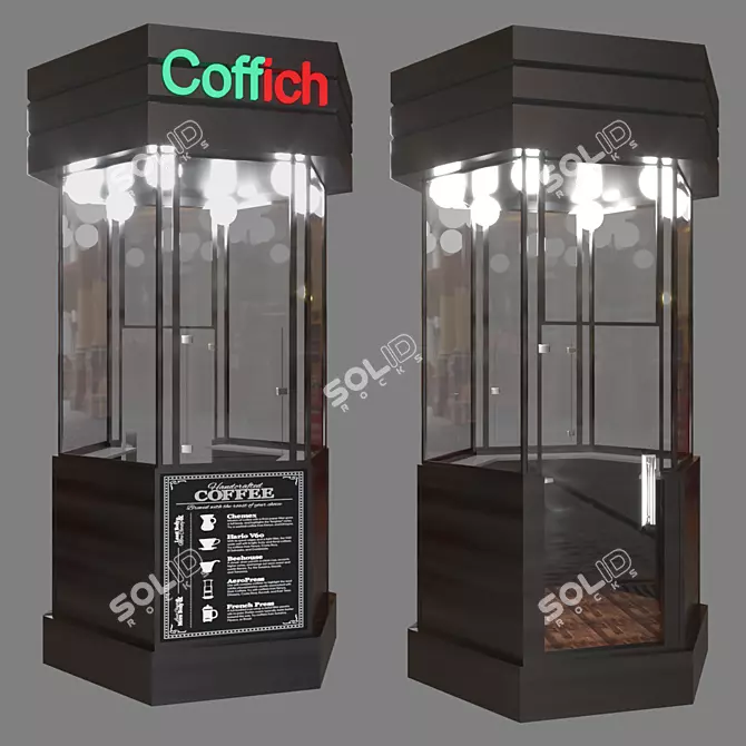 QuickCafé: Convenient Coffee On-The-Go 3D model image 1