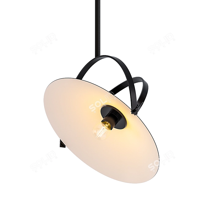 Modern Glass Cyclope Pendant 3D model image 1
