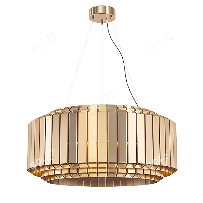 Elegant Anton Chandelier 3D model image 1