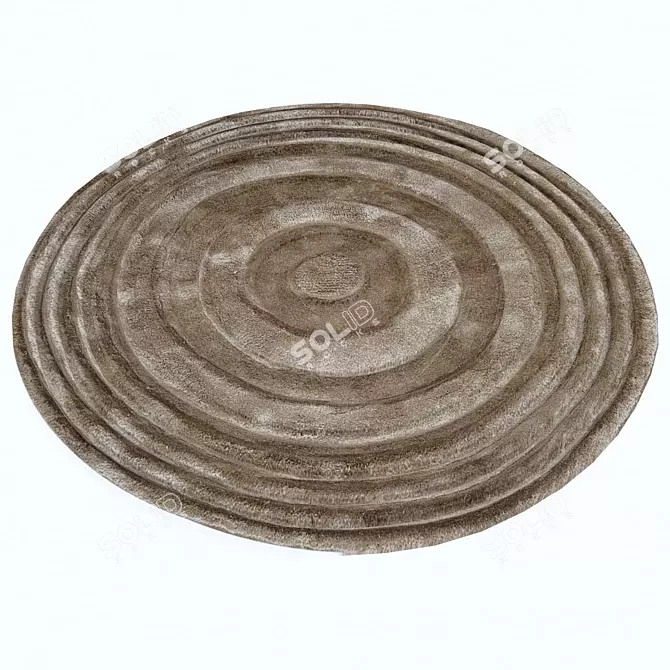 Modern Round Rug 150x150 3D model image 2