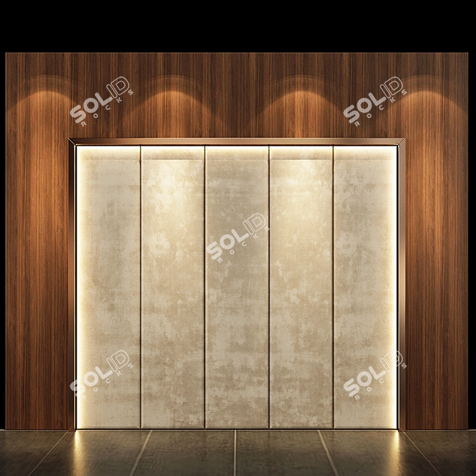 Stunning Wall Panel Design by Studia 54 3D model image 1