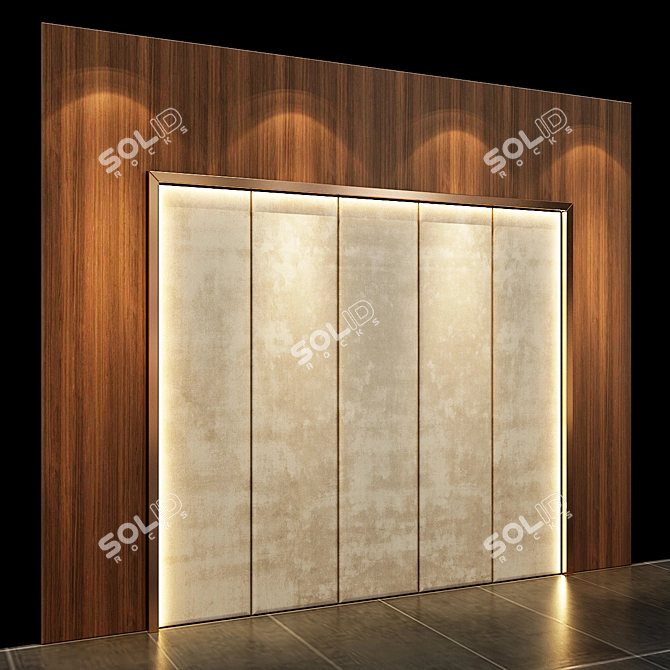 Stunning Wall Panel Design by Studia 54 3D model image 2